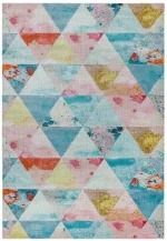 Covor din polipropilena model abstract Amelie Triangles 7 mm 80x150 cm AMEL0801500003