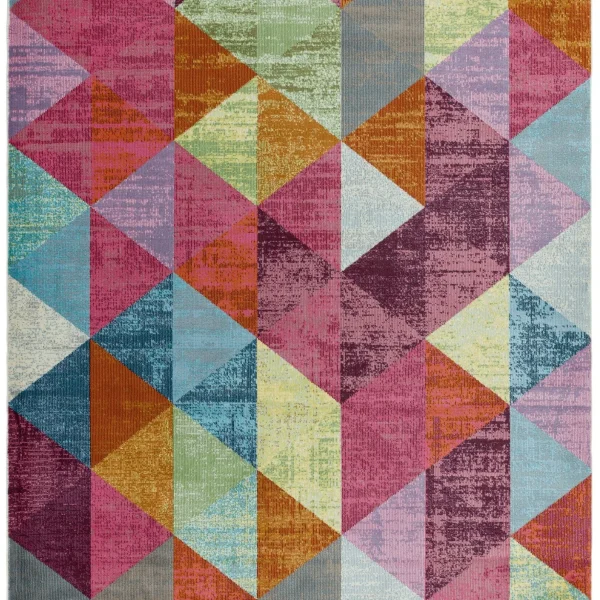 Covor multicolor geometric Amelie, Asiatic London, 80x150 cm