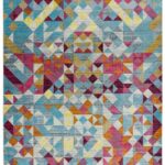 Covor din polipropilena model abstract Amelie Rhombus 7 mm 80×150 cm AMEL0801500011