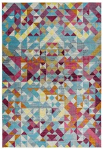 Covor geometric multicolor luxurious, Amelie, Asiatic London, 80x150 cm