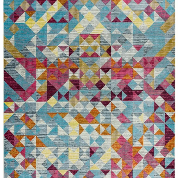 Covor geometric multicolor luxurious, Amelie, Asiatic London, 80x150 cm