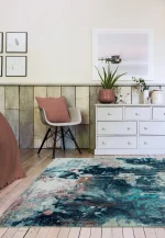 Covor din polipropilena model abstract Amelie Moonlight 7 mm 80x150 cm AMEL0801500007