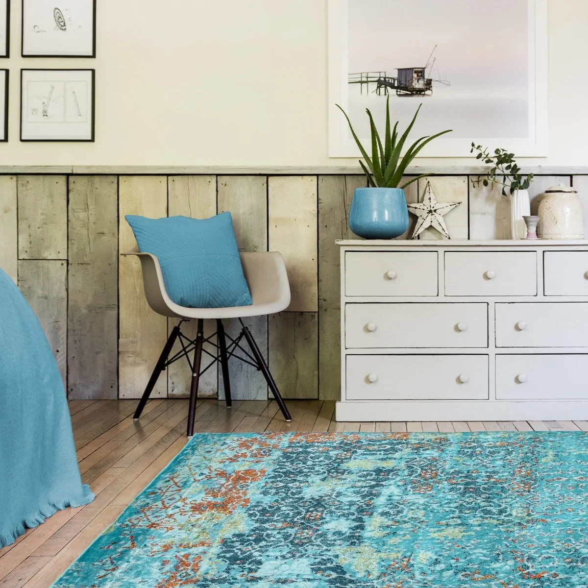 Covor din polipropilena model abstract Amelie Vintage 7 mm 80x150 cm AMEL0801500010