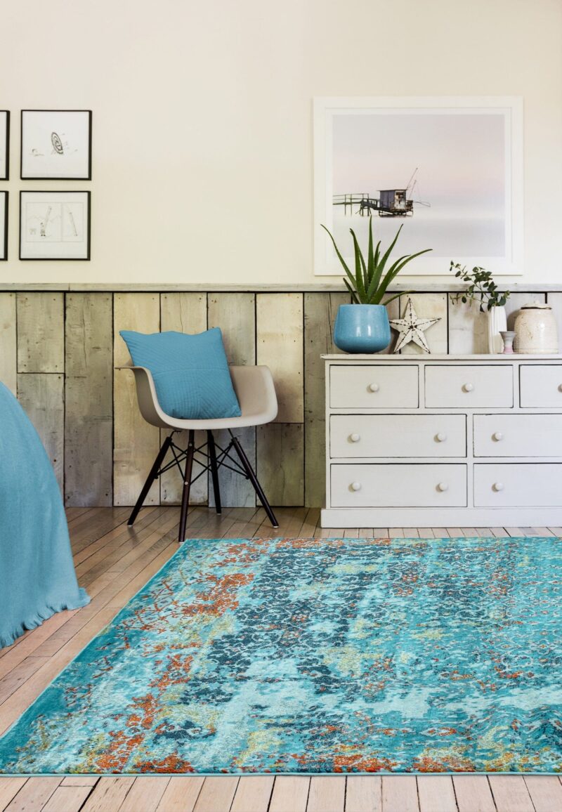 Covor din polipropilena model abstract Amelie Vintage 7 mm 80x150 cm AMEL0801500010 - imagine 2