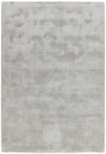 Covor gri din lana viscoza lucrat manual modern model uni Aran Feather Grey 20 mm 160x230 cm ARAN160230FEAT