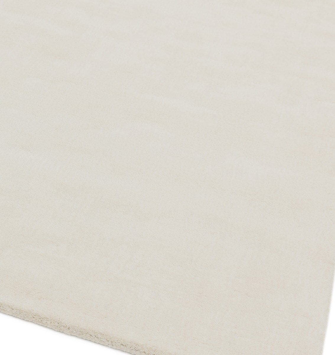 Covor ivory din lana viscoza lucrat manual modern model uni Aran Ivory 20 mm 120x180 cm ARAN120180IVOR