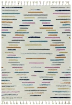 Covor pufos din polipropilena shaggy model morroccan geometric boho Ariana Harmony 30 mm 80x150 cm ARIA0801500003