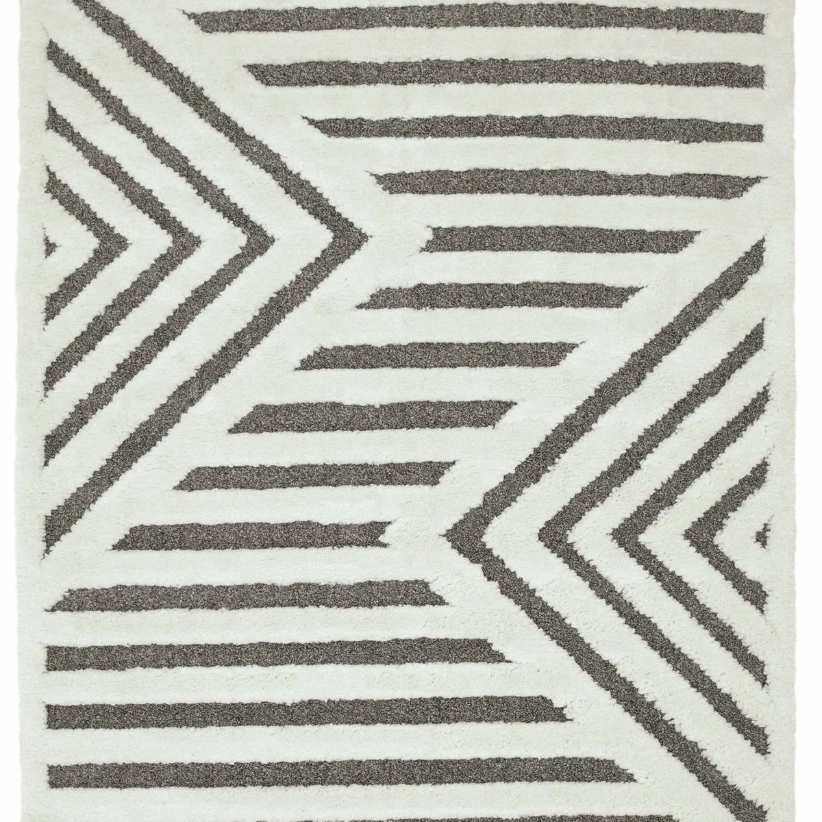 Covor pufos din polipropilena shaggy model morroccan geometric boho Ariana Shard 30 mm 80x150 cm ARIA0801500006