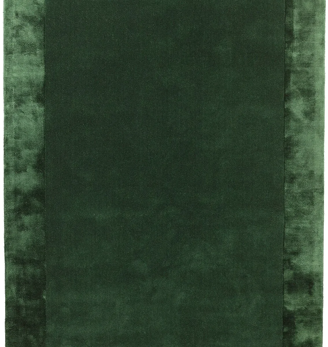 Covor pufos verde din lana viscoza lucrat manual modern model uni Ascot Green 10 mm 80x150 cm ASCO080150GREE