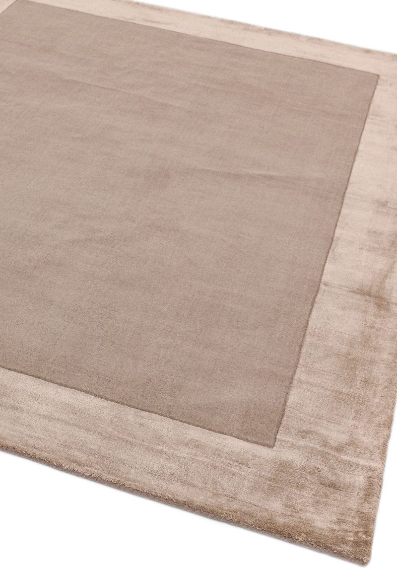 Covor pufos sand din lana viscoza lucrat manual modern model uni Ascot Sand 10 mm 200x290 cm ASCO200290SAND - imagine 2