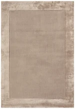 Covor pufos sand din lana viscoza lucrat manual modern model uni Ascot Sand 10 mm 160x230 cm ASCO160230SAND