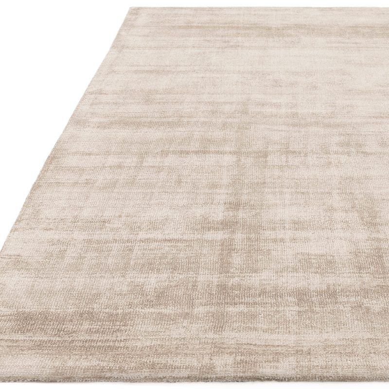 Covor pufos sand din viscoza lucrat manual modern model uni Aston Sand 8 mm 200x290 cm ASTO200290SAND - imagine 3