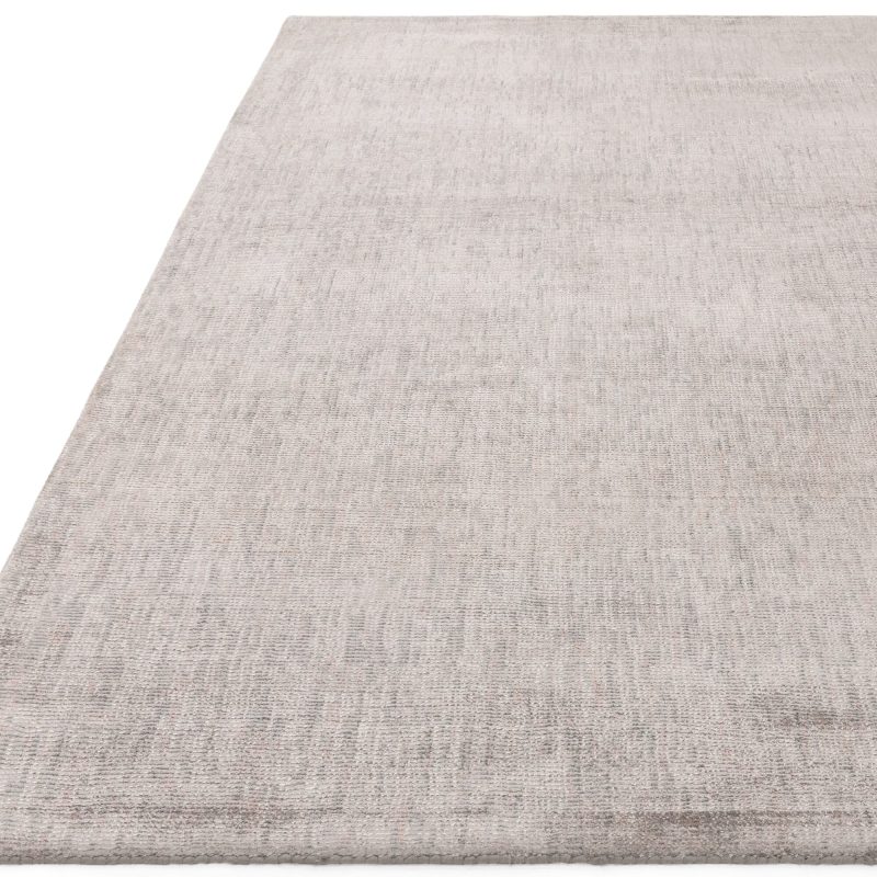 Covor pufos argintiu din viscoza lucrat manual modern model uni Aston Silver 8 mm 120x170 cm ASTO120170SILV - imagine 3