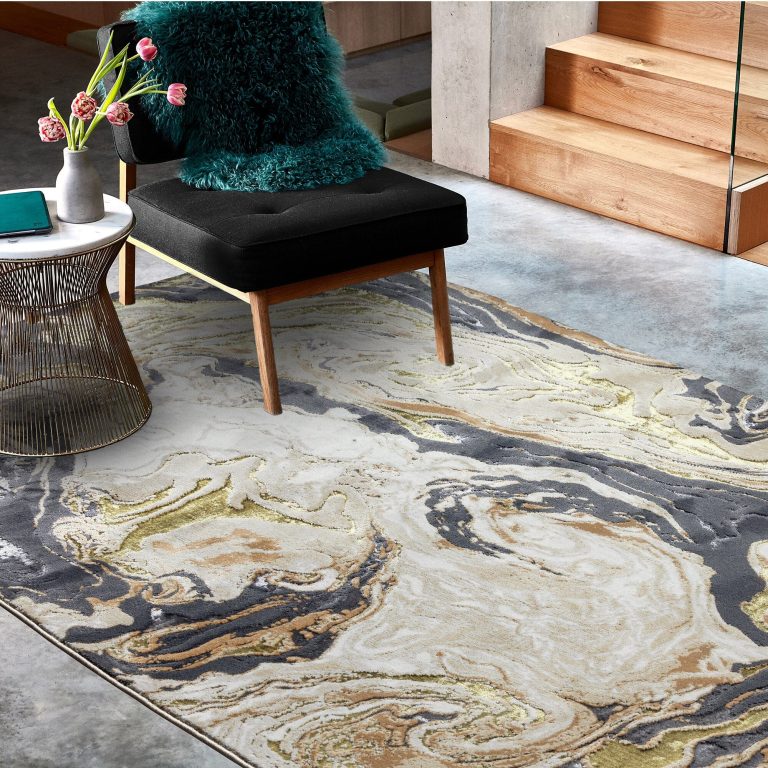 Covor Aurora Marble, marmorat, 80x150 cm, 8 mm inaltime fir