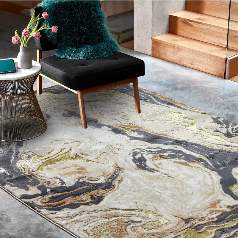Covor modern high shine model abstract Aurora Marble 8 mm 240x340 cm AURO2403400008 - imagine 2