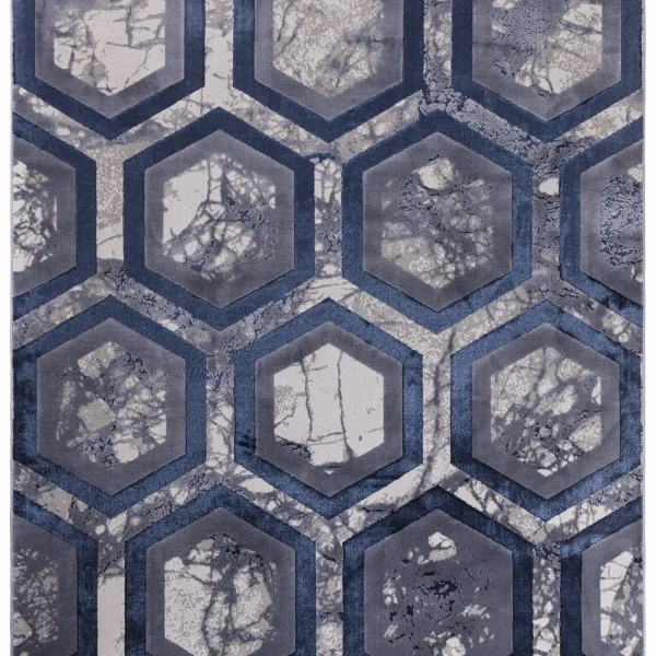 Covor modern high shine model abstract Aurora Hexagon 8 mm 80x150 cm AURO0801500019