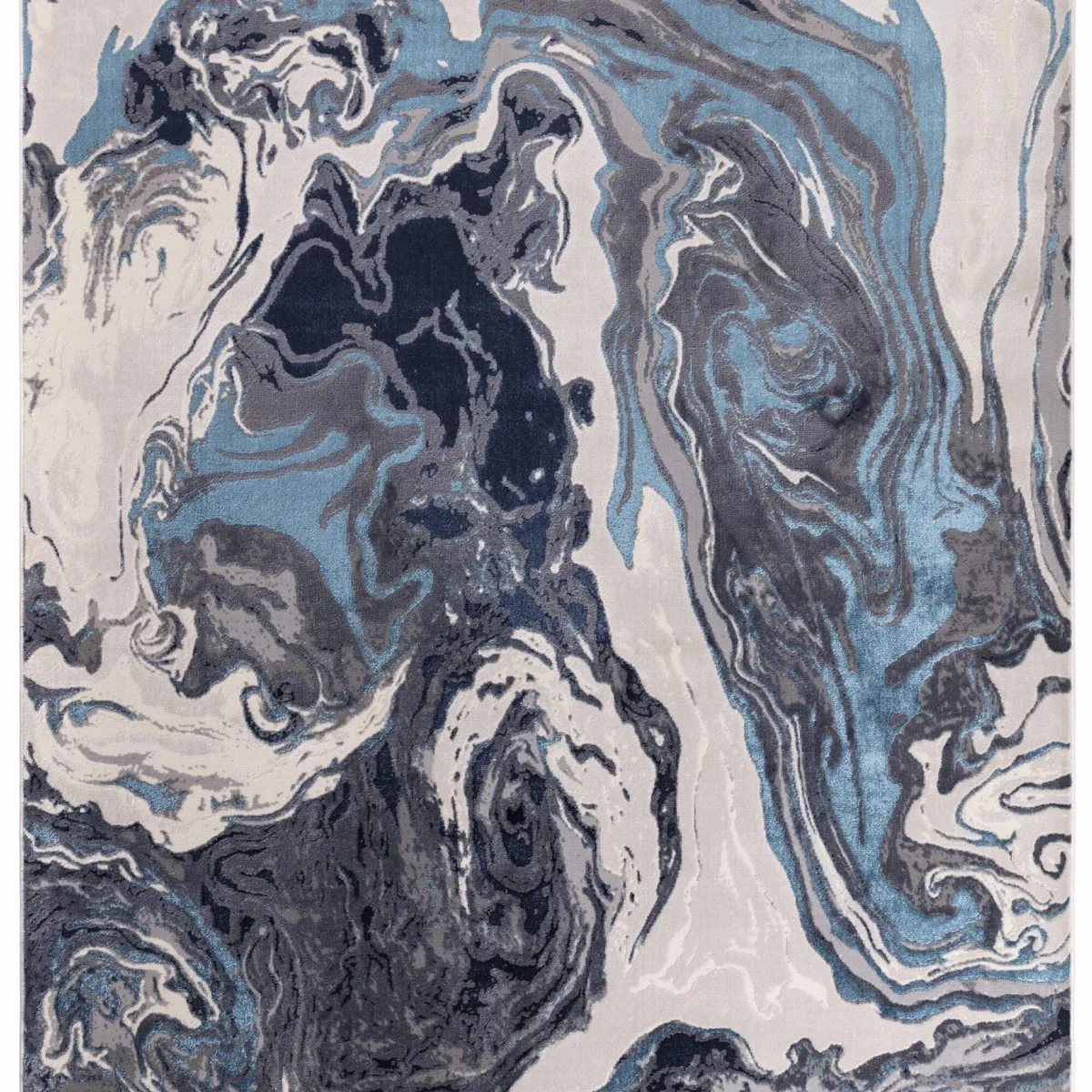 Covor modern high shine model abstract Aurora Ocean 8 mm 80x150 cm AURO0801500018
