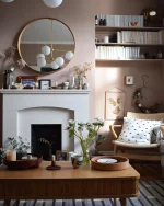 Vopsea roz mata 7 la suta luciu pentru interior Farrow and Ball Mostra Dead Salmon No. 28 100 ml