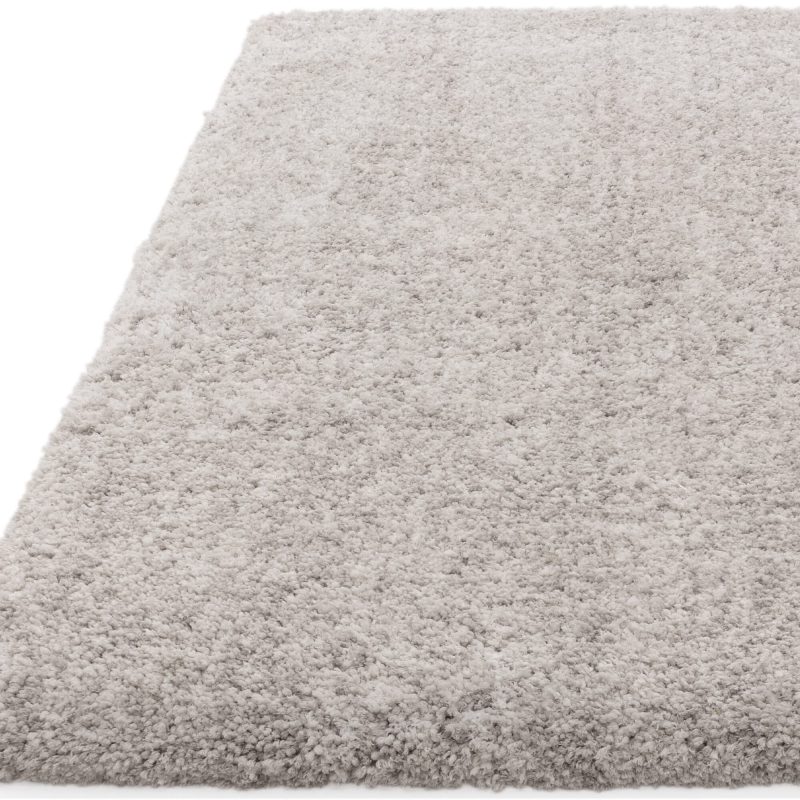 Covor pufos argintiu lucrat manual modern shaggy model uni Barnaby Silver 70 mm 120x170 cm BARN120170SILV - imagine 2