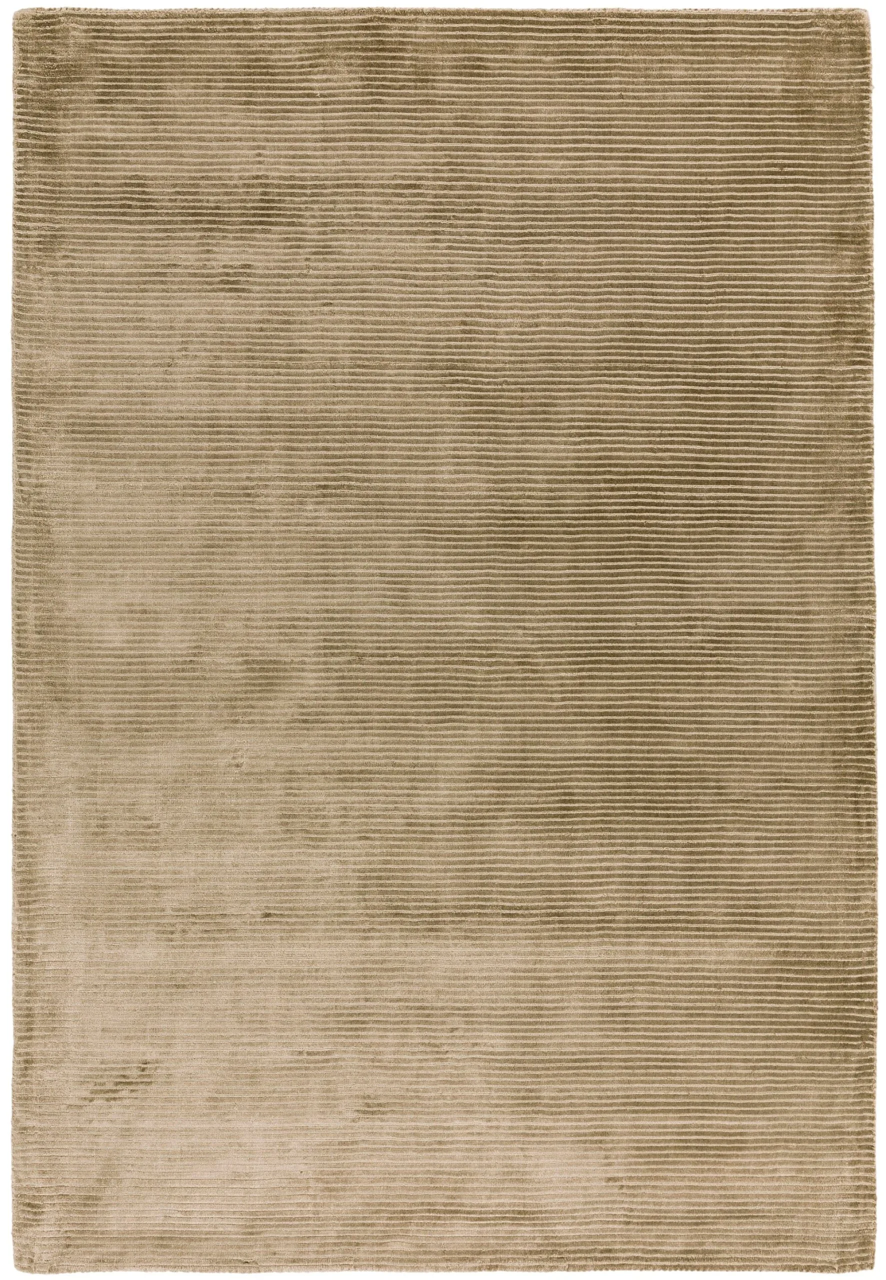 Covor pufos taupe din vascoza lucrat manual modern shaggy model abstract dungi Bellagio Taupe 9 mm 160×230 cm BELL160230TAUP