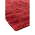 Covor pufos rosu din vascoza lucrat manual modern model uni Blade Berry 7 mm 120x170 cm BLAD120170BERR