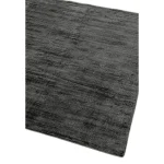 Covor pufos gri din vascoza lucrat manual modern model uni Blade Charcoal 7 mm 120x170 cm BLAD120170CHAR