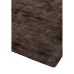 Covor pufos maro din vascoza lucrat manual modern model uni Blade Chocolate 7 mm 120x170 cm BLAD120170CHOC