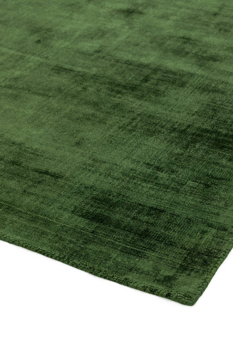 Covor pufos verde din vascoza lucrat manual modern model uni Blade Green 7 mm 240x340 cm BLAD240340GREE - imagine 3