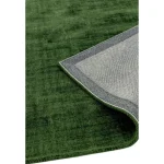 Covor pufos verde din vascoza lucrat manual modern model uni Blade Runner Green 7 mm 66x240 cm BLAD066240GREE