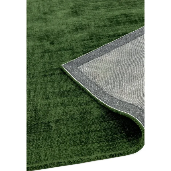 Covor pufos verde din vascoza lucrat manual modern model uni Blade Runner Green 7 mm 66x240 cm BLAD066240GREE