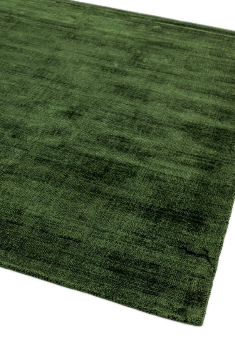 Covor pufos verde din vascoza lucrat manual modern model uni Blade Green 7 mm 240x340 cm BLAD240340GREE - imagine 2