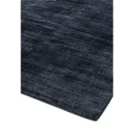 Covor pufos navy din vascoza lucrat manual modern model uni Blade Navy 7 mm 120x170 cm BLAD120170NAVY