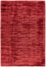 Covor pufos rosu din vascoza lucrat manual modern model uni Blade Runner Berry 7 mm 66x240 cm BLAD066240BERR