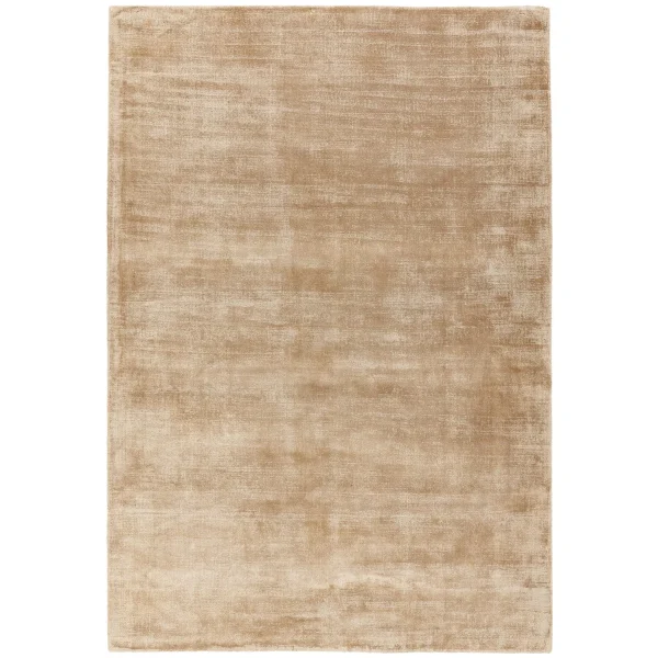 Covor pufos sampanie din vascoza lucrat manual modern model uni Blade Champagne 7 mm 120x170 cm BLAD120170CHAM
