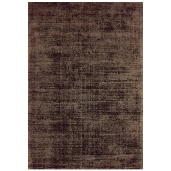 Covor pufos maro din vascoza lucrat manual modern model uni Blade Runner Chocolate 7 mm 66x240 cm BLAD066240CHOC
