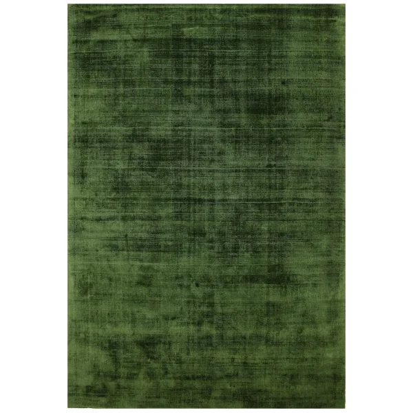 Covor pufos verde din vascoza lucrat manual modern model uni Blade Runner Green 7 mm 66x240 cm BLAD066240GREE