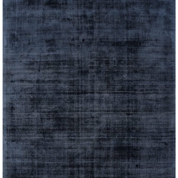 Covor pufos navy din vascoza lucrat manual modern model uni Blade Runner Navy 7 mm 66x240 cm BLAD066240NAVY