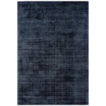 Covor pufos navy din vascoza lucrat manual modern model uni Blade Navy 7 mm 240×340 cm BLAD240340NAVY