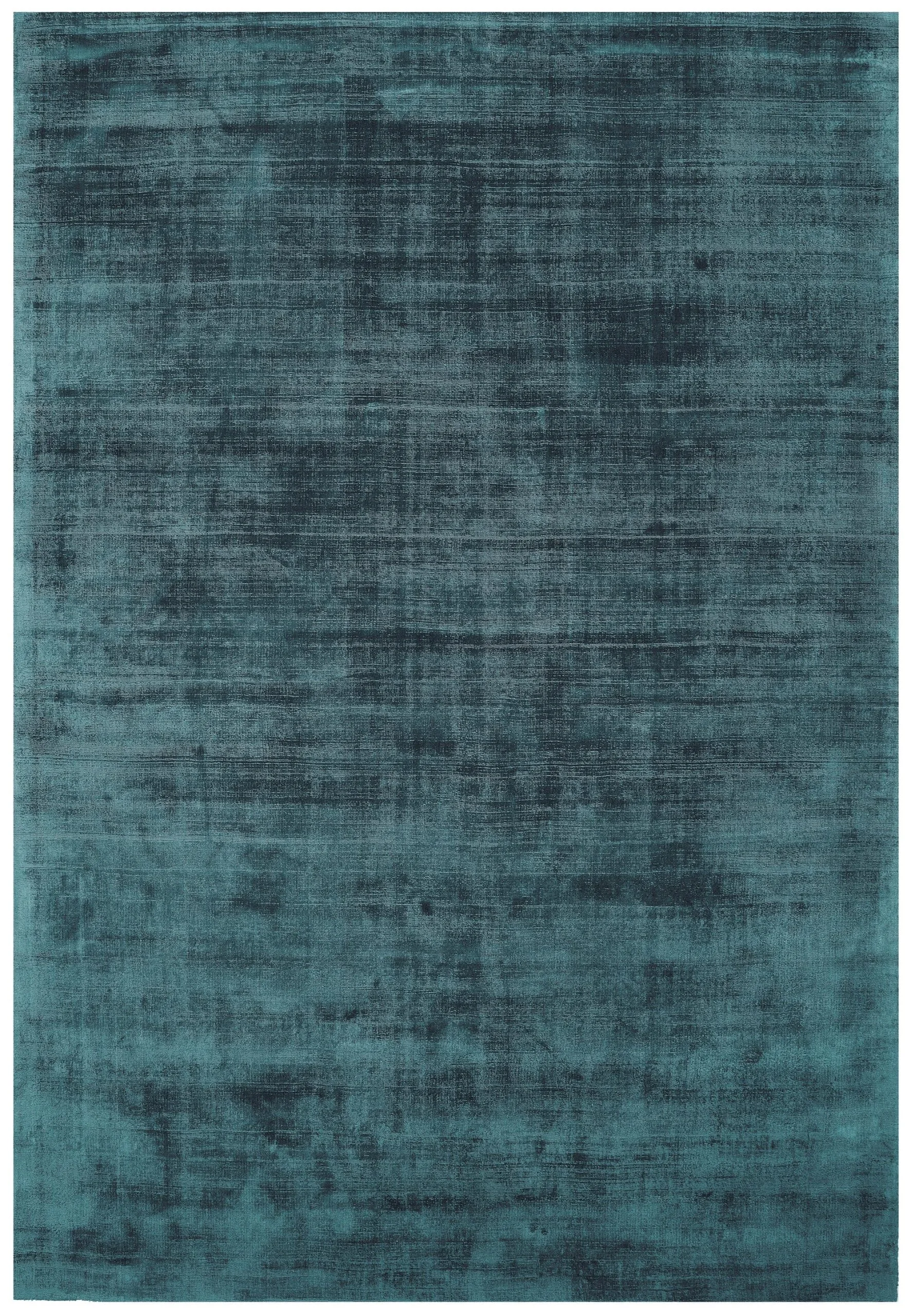 Covor pufos teal din vascoza lucrat manual modern model uni Blade Teal 7 mm 160×230 cm BLAD160230TEAL