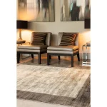 Covor pufos maro din vascoza lucrat manual modern model uni Blade Border Choco Mocha 7 mm 160x230 cm BLAB1602300002