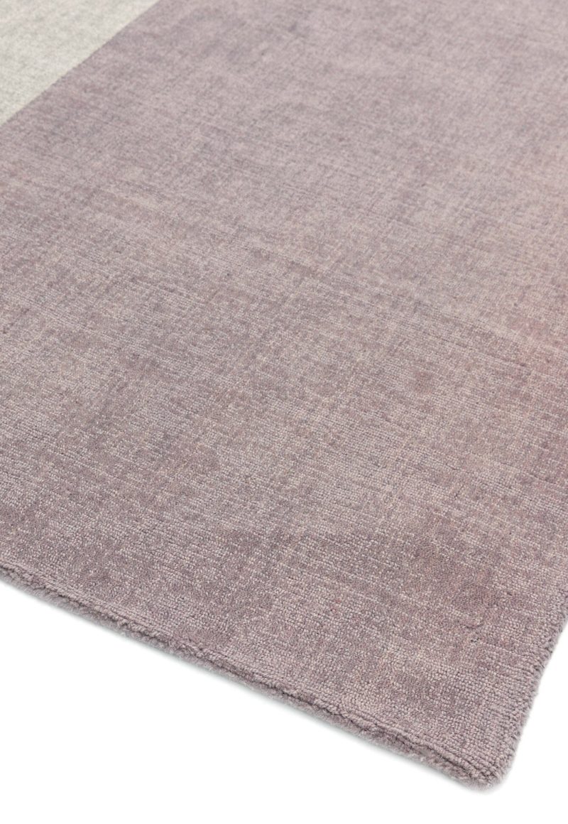 Covor din lana lucrat manual modern model geometric Blox Heather 7 mm 200x300 cm BLOX200300HEAT - imagine 3