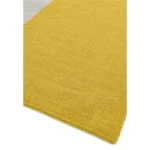 Covor mustar din lana lucrat manual modern model geometric Blox Mustard 7 mm 120x170 cm BLOX120170MUST