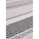 Covor gri din pet lucrat manual modern outdoor model geometric dungi Boardwalk Grey Multi 2 mm 120x170 cm BOAR120170GREY