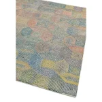 Covor crem din lana new zealand rayon lucrat manual modern model geometric Camden Cream 5 mm 120x170 cm CAMD120170CREA