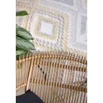 Covor mustar lucrat manual modern model geometric Carlton Mustard 2-14 mm 120x170 cm CARL120170MUST