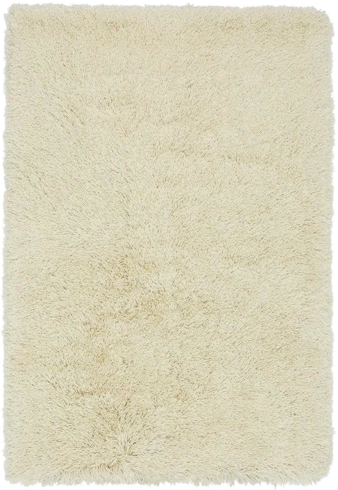 Covor pufos crem lucrat manual modern shaggy model uni Cascade Cream 80 mm 100×150 cm CASC100150CREA