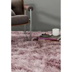 Covor pufos lucrat manual modern shaggy model uni Cascade Heather 80 mm 65x135 cm CASC065135HEAT
