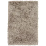 Covor pufos lucrat manual modern shaggy model uni Cascade Mink 80 mm 100×150 cm CASC100150MINK