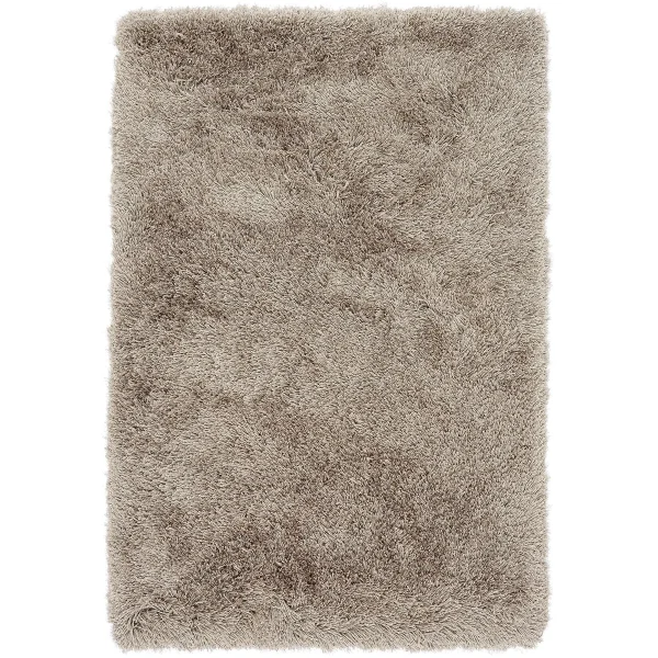 Covor pufos lucrat manual modern shaggy model uni Cascade Mink 80 mm 65x135 cm CASC065135MINK