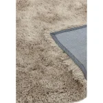 Covor pufos lucrat manual modern shaggy model uni Cascade Mink 80 mm 65x135 cm CASC065135MINK